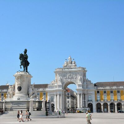 Klassenfahrt Lissabon, Praça do Comercio