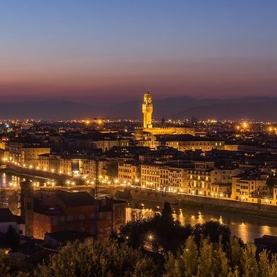 Klassenfahrt Florenz - Panorama vom Piazzale Michelangelo aus